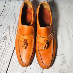 Vintage- Mens Tassel Loafers in Cognac/Tan 10.5D